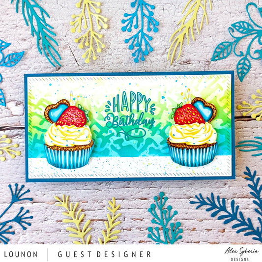 Cupcake colouring with guest Lounon - Alex Syberia Designs