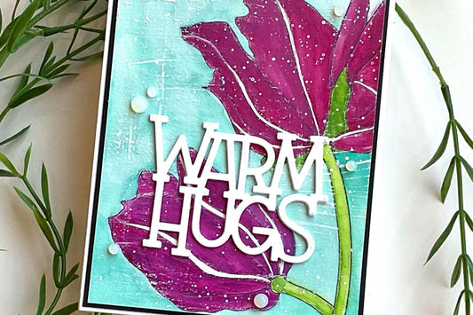 A Simple Water Colour featuring Alex Syberia Designs’ TULIP CLOSE UP digital stamp - Alex Syberia Designs