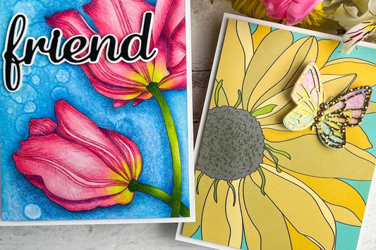 Two Ways to Color Digital Stamps | Guest Designer Teresa Litchfield - Alex Syberia Designs