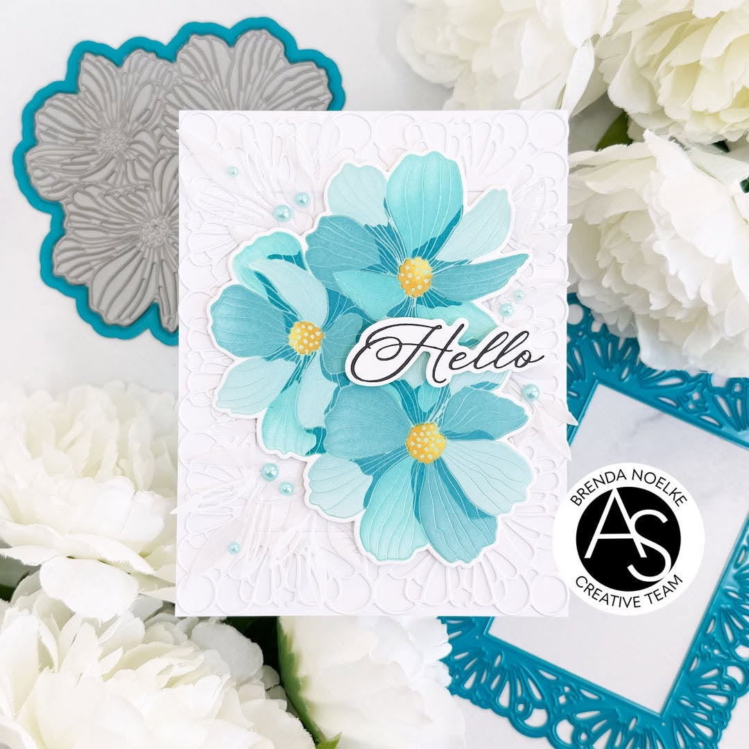 Minimalist Flowers Press Plate & Die Set & Stencil Bundle