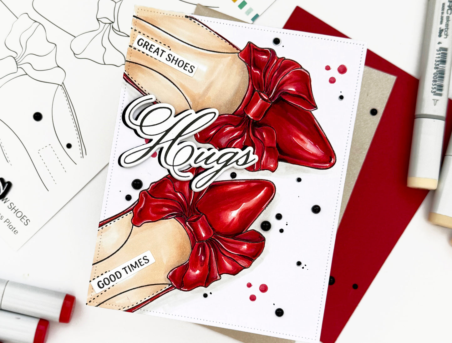 Hugs in Bloom Press Plate & Die Set