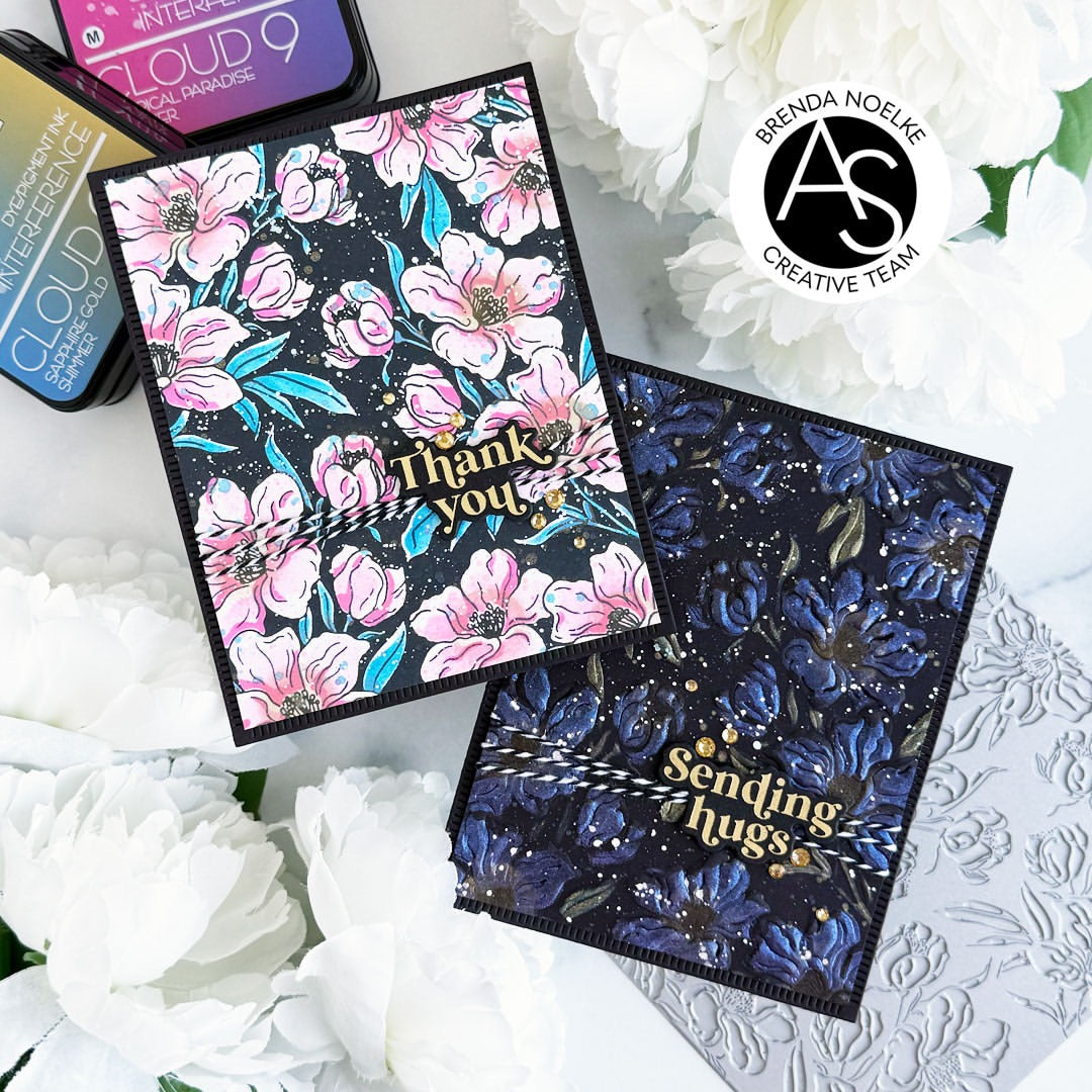 Charming Floral Background Press Plate