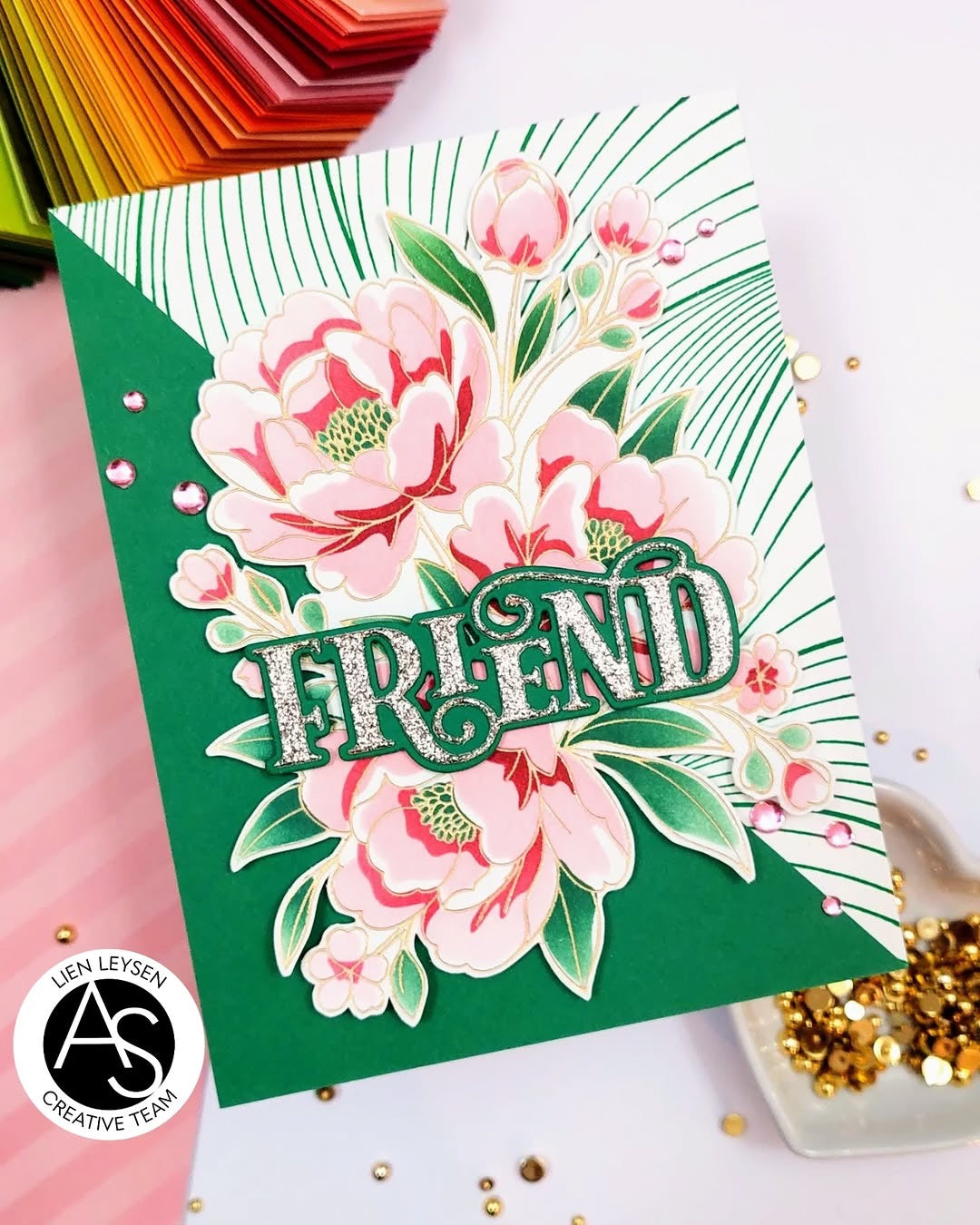 Lush Peony Bouquet Press + Hot Foil Plate & Stencil Bundle