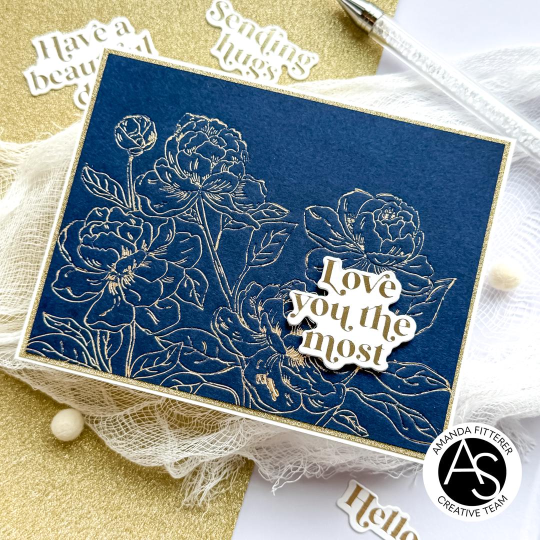 Peony Blossoms Press Plate Set