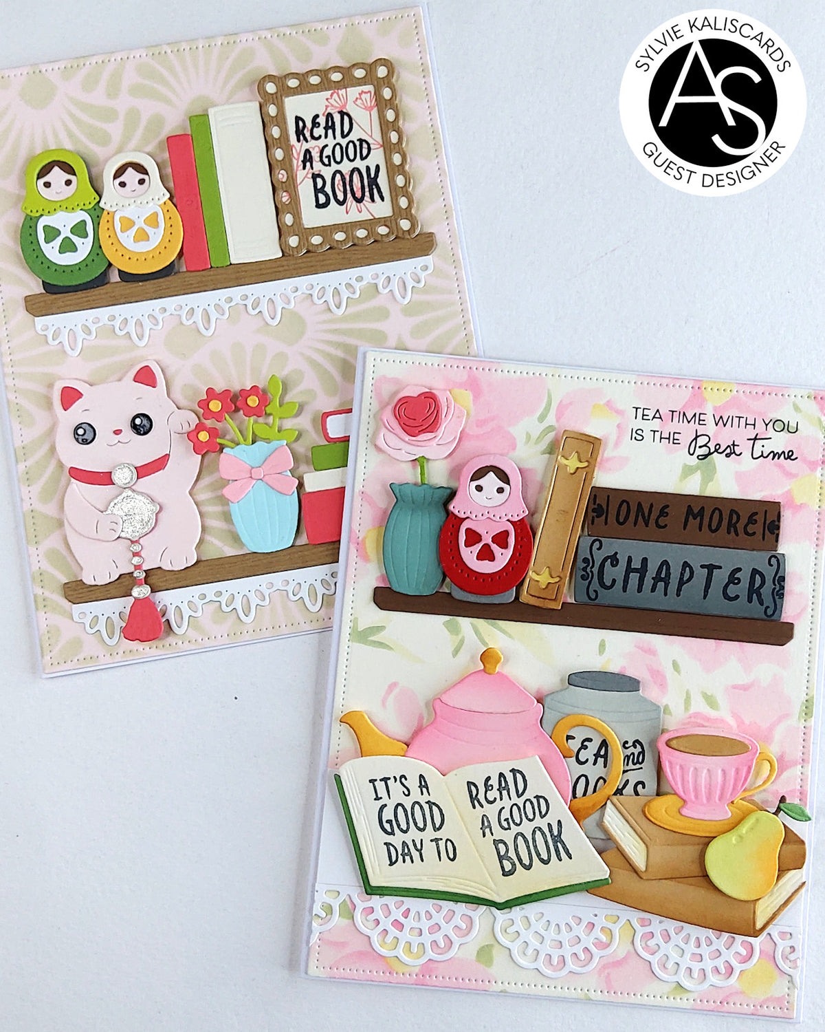 Tea & Books Stamp Set