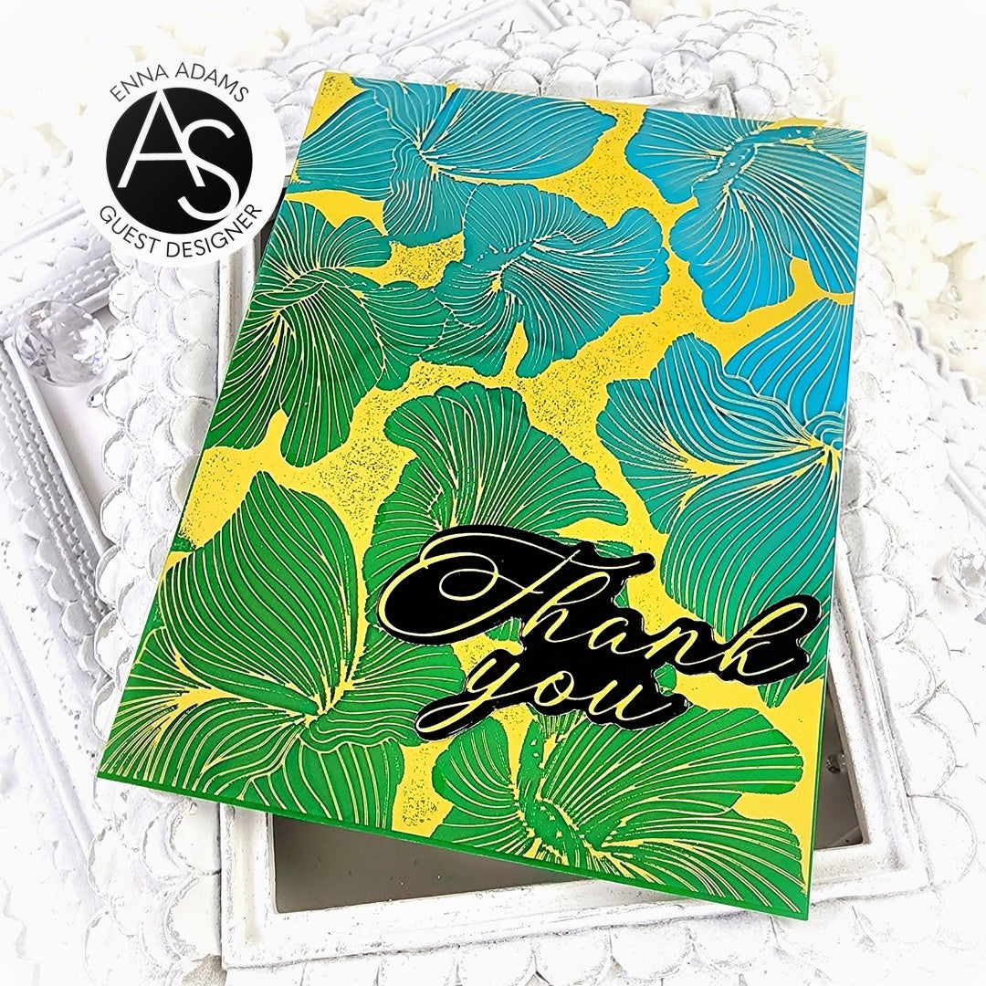 Abstract Floral Background Press Plate