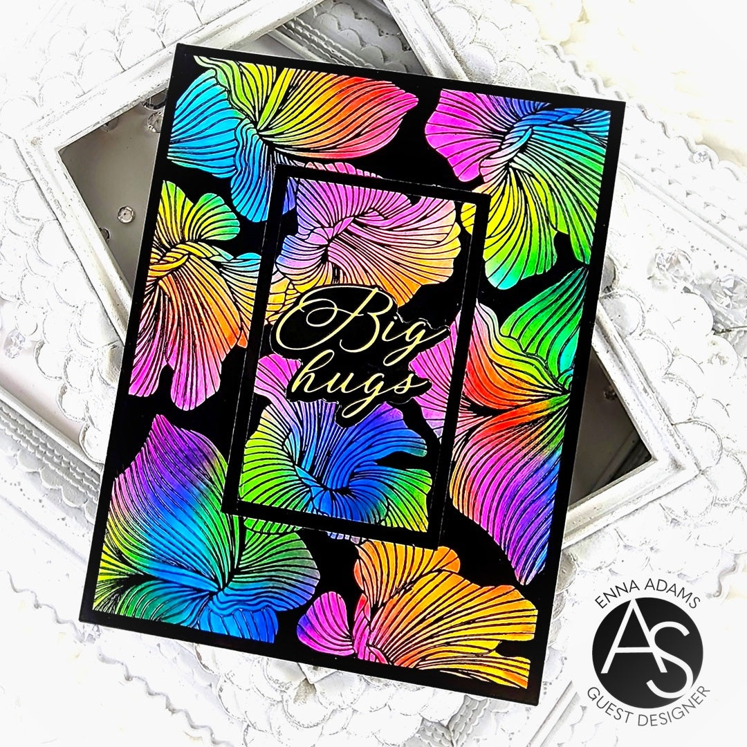 Abstract Floral Background Press Plate