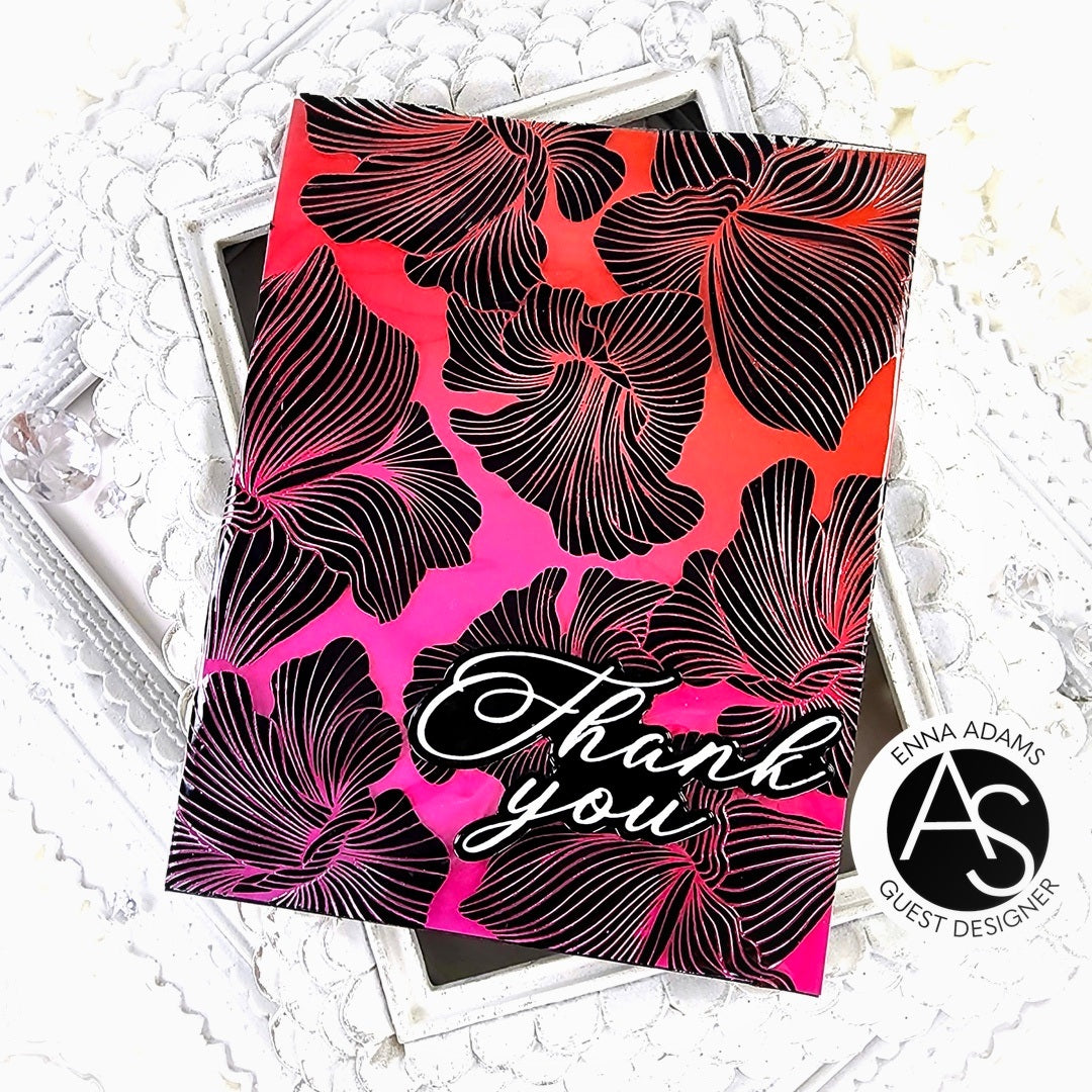 Abstract Floral Background Press Plate