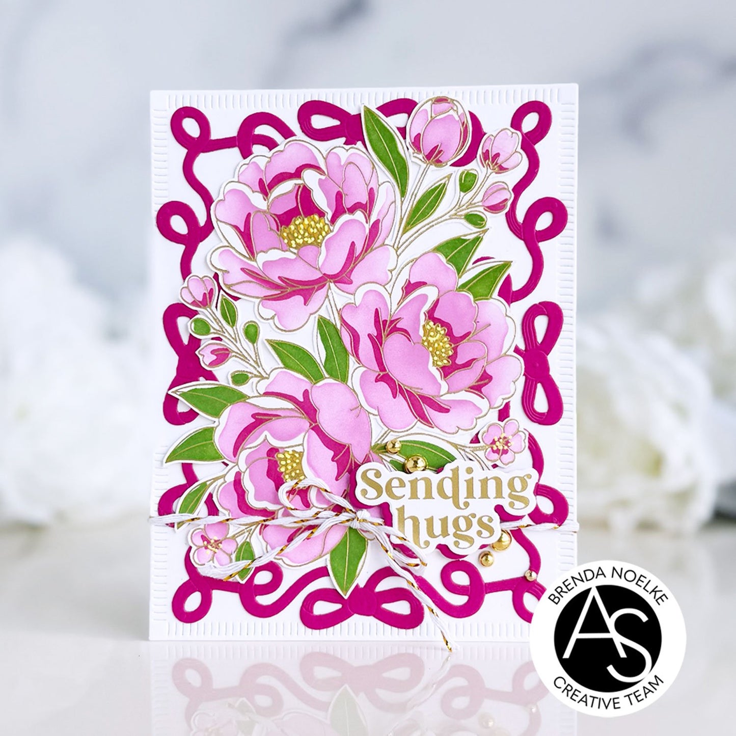 Lush Peony Bouquet Press + Hot Foil Plate & Stencil Bundle