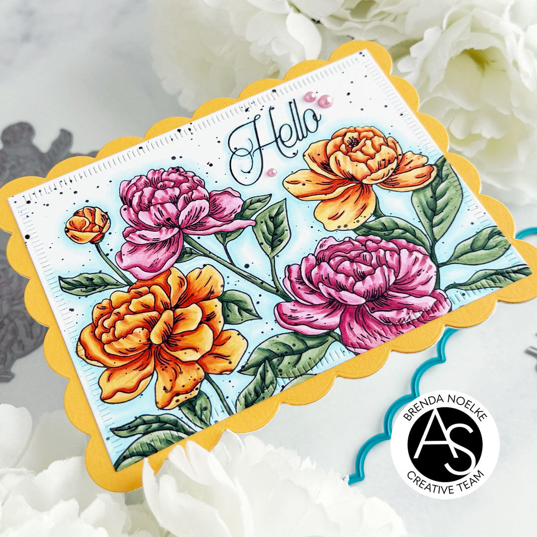 Peony Blossoms Press Plate Set