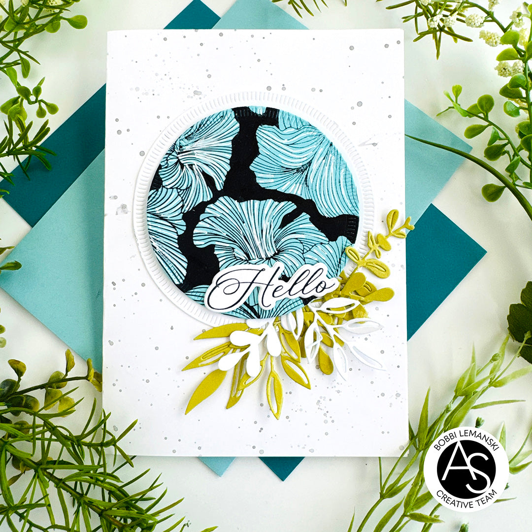 Abstract Floral Background Press Plate