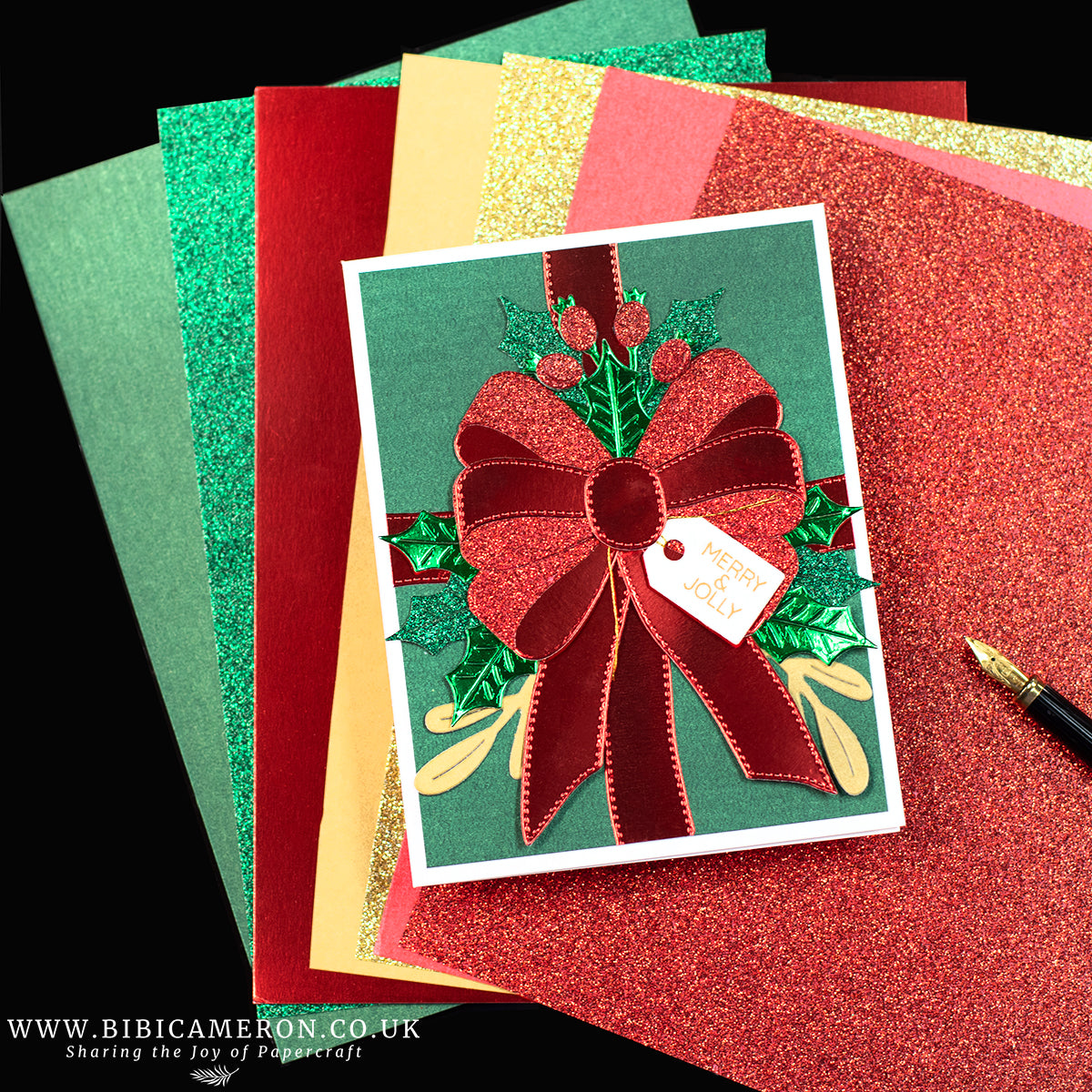 Christmas Sparkle Mix Cardstock 27 Pack