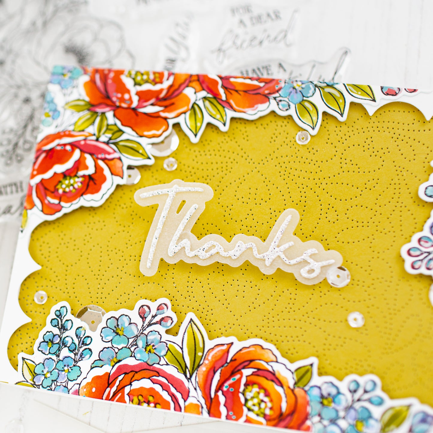 Peony Corners Stamp & Die Bundle