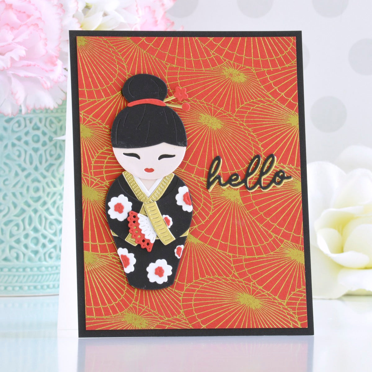Kokeshi Dolls Etched Dies