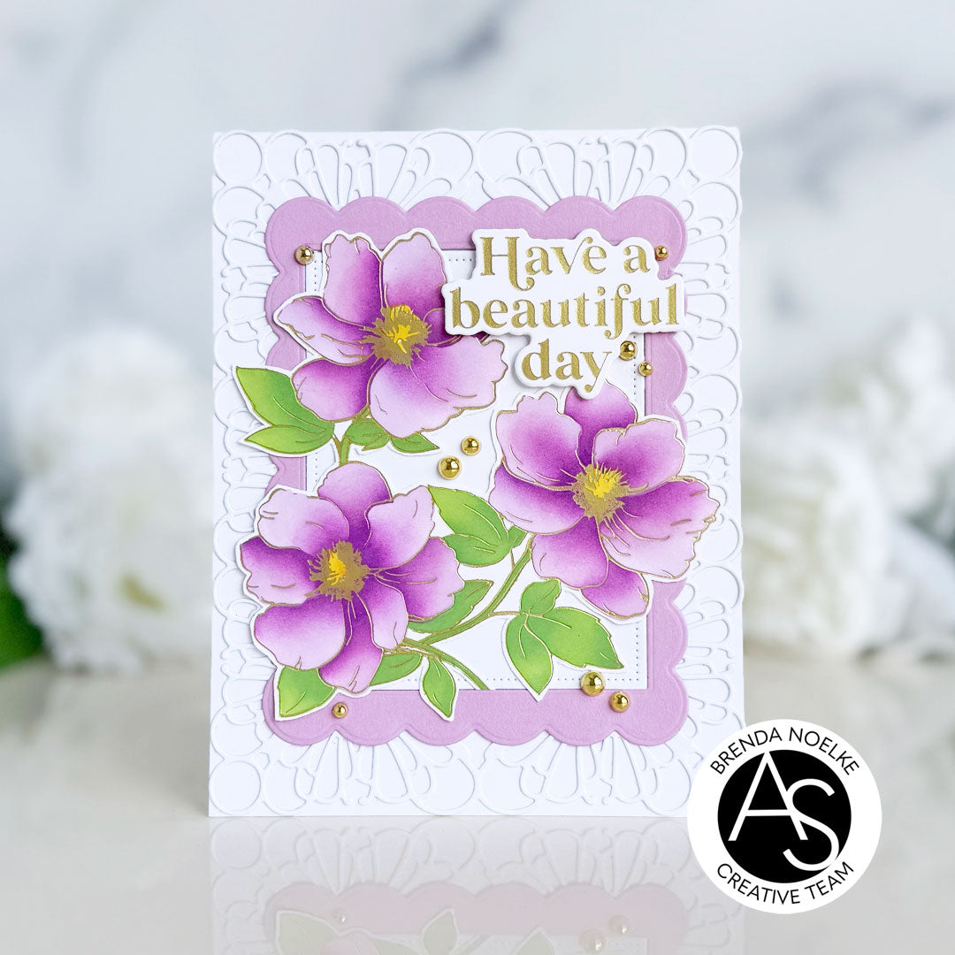 Floral Trio Press+Foil Plate