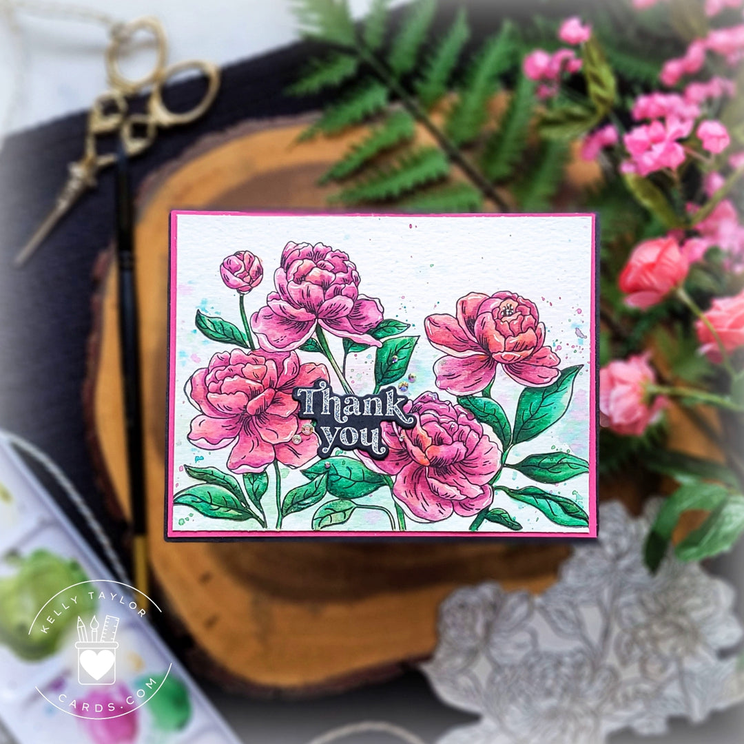 Peony Blossoms Press Plate Set