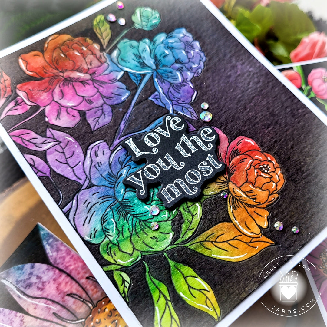 Peony Blossoms Press Plate Set