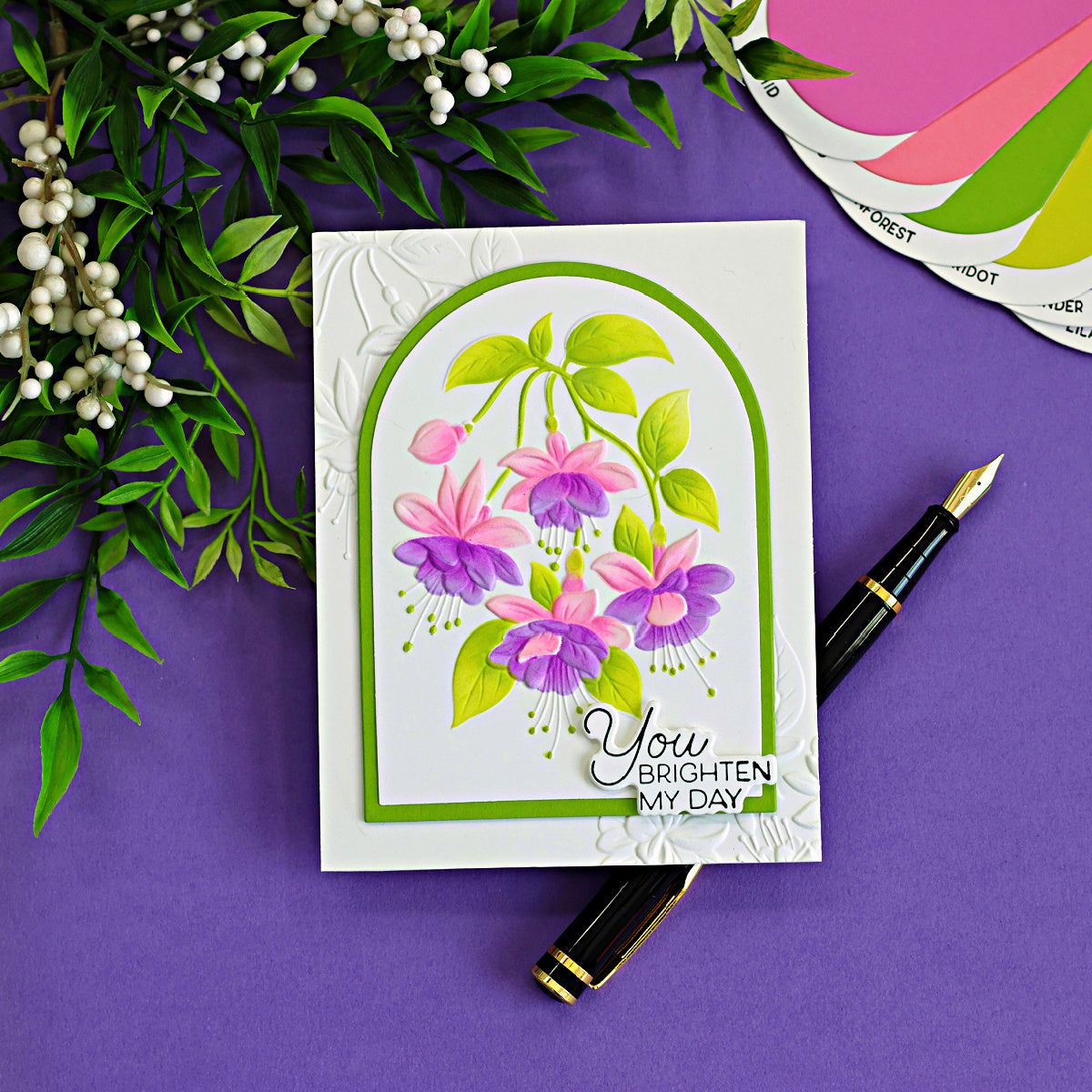 Magical Fuchsia 3D Embossing Folder
