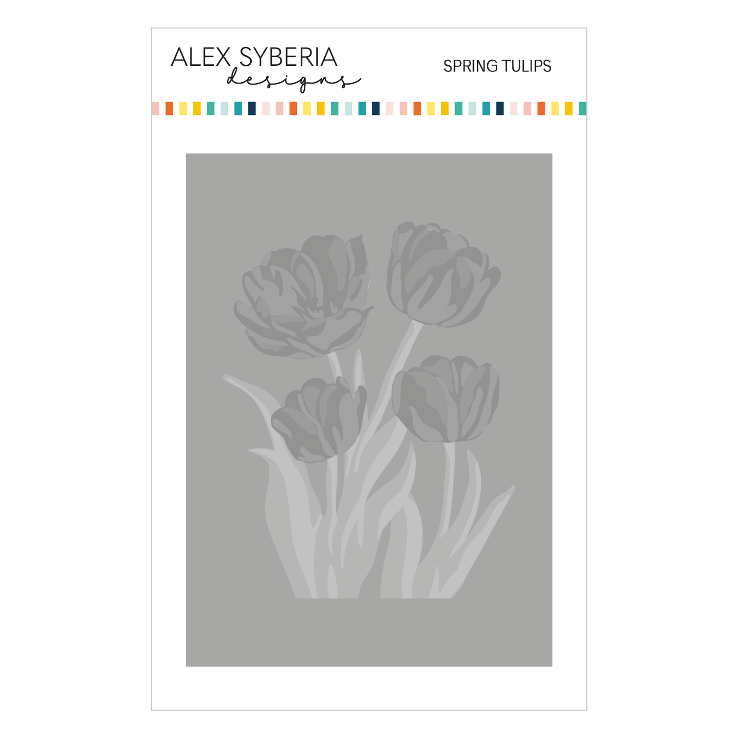 Spring Tulips Stencil Set