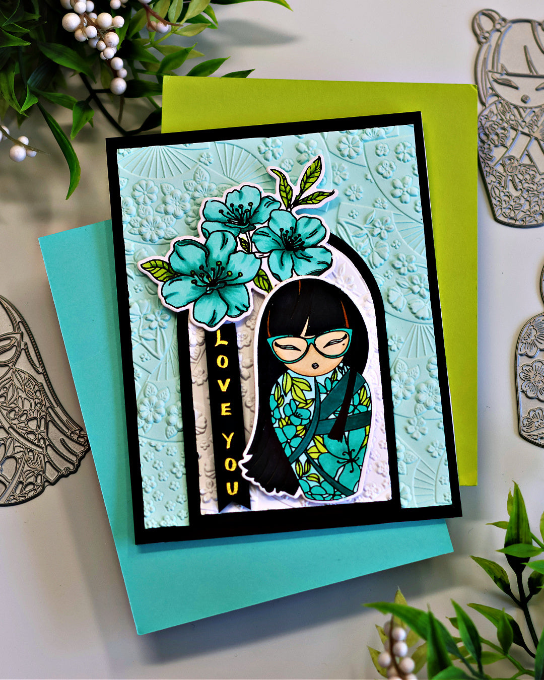 Blossoms & Sentiments BetterPress Plate & Die Set