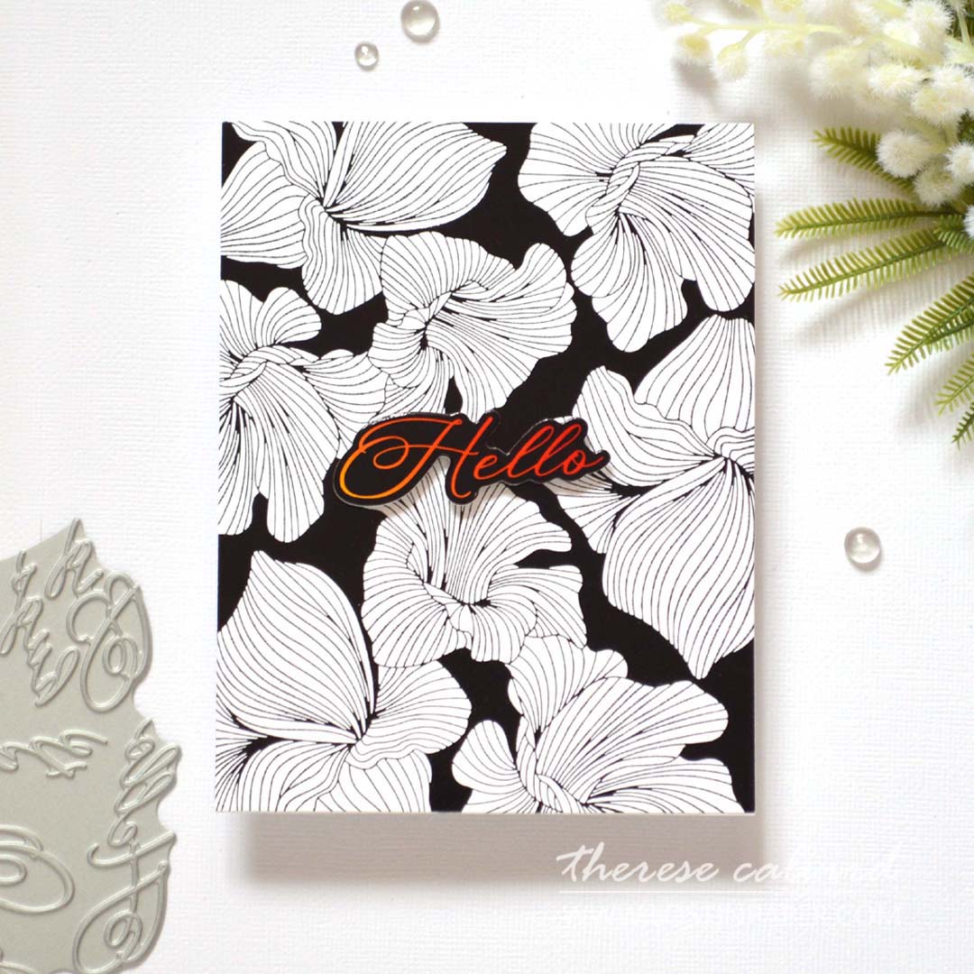 Abstract Floral Background Press Plate