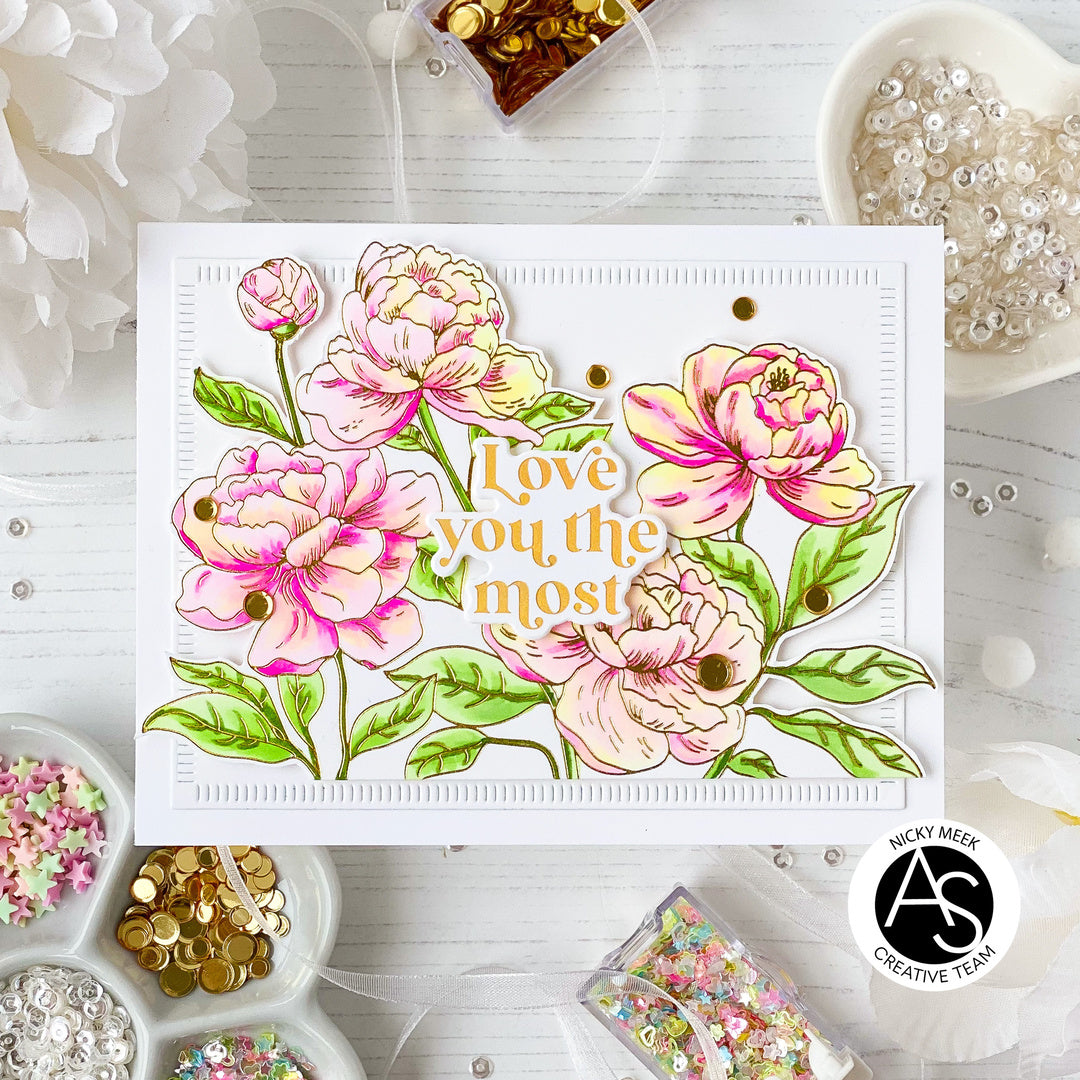 Peony Blossoms Press Plate Set