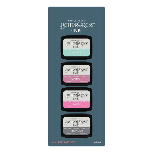 Spellbinders - Jet Set BetterPress Ink Mini Set - 4 Pack