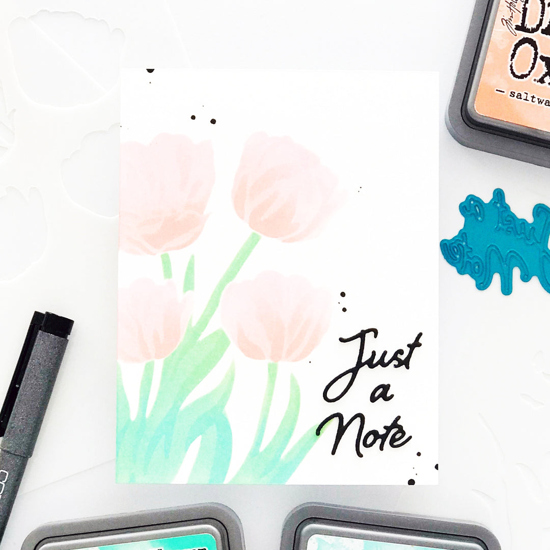 Spring Tulips Stencil Set