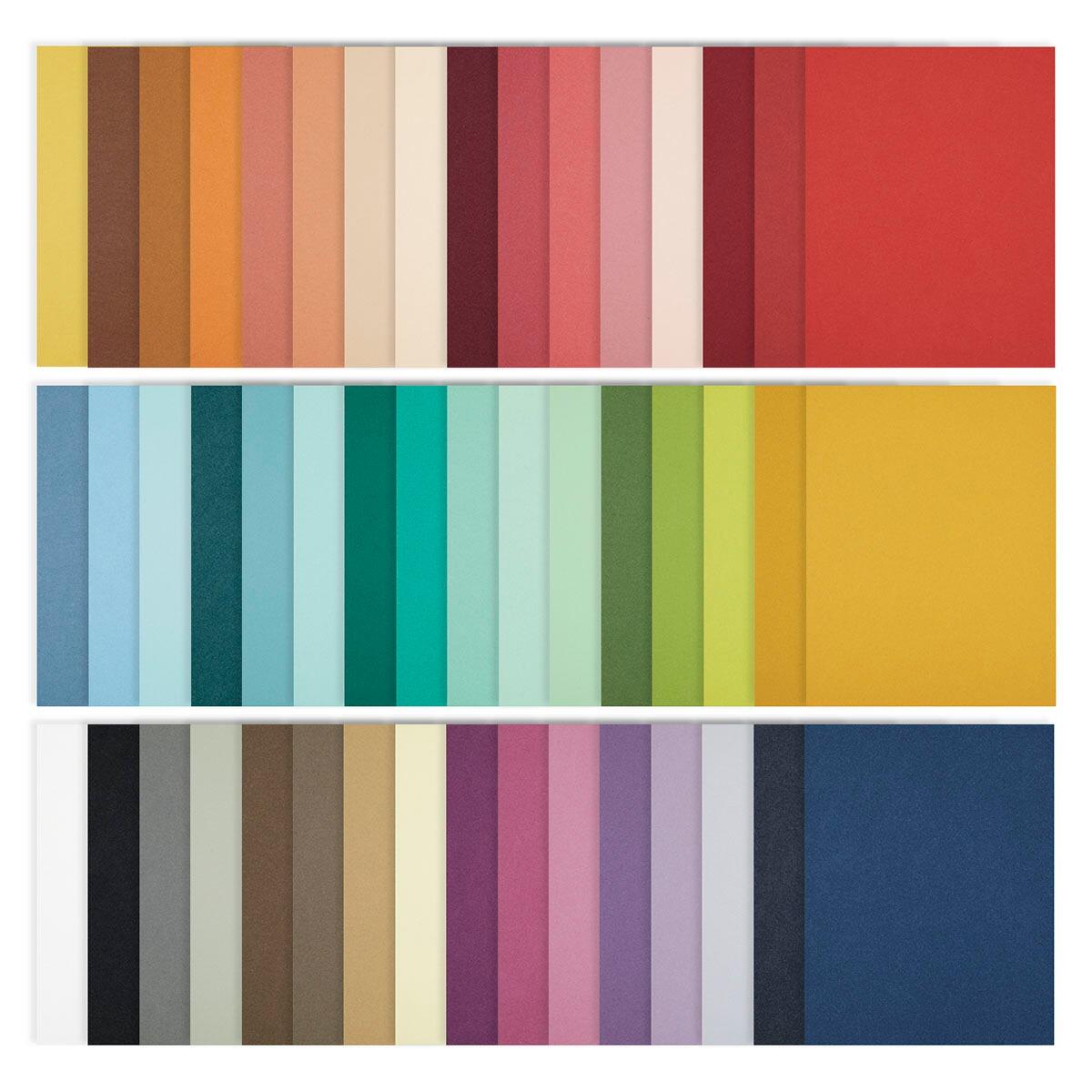 Spellbinders - The Full 48 ColorWheel Cardstock Pack A4 - 1 each
