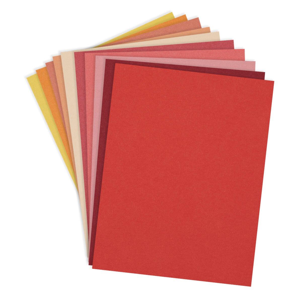 Spellbinders - Warm Assortment ColorWheel Cardstock A4 - 20 Sheets