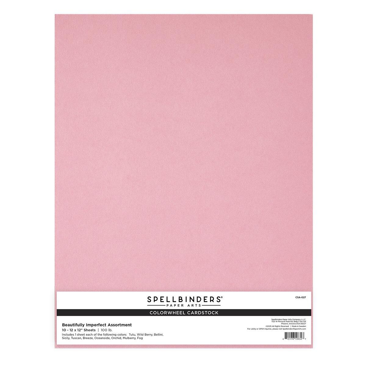 Spellbinders - Beautifully Imperfect ColorWheel Cardstock Assortment from the Beautifully Imperfect Collection