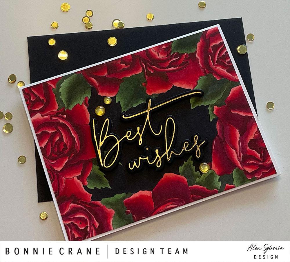Copic Recipe for Red Roses featuring Alex Syberia Designs Roses Frame - alexsyberiadesigns
