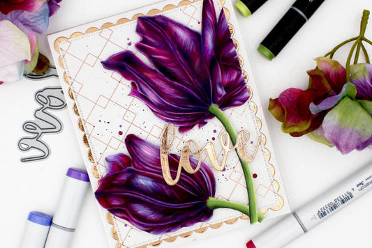 AlexSyberiaDesigns tulip stamps coloring 