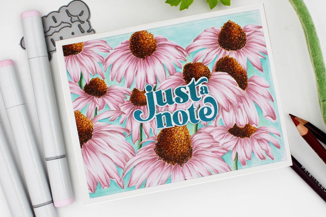 AlexSyberiaDesigns Tina’s Garden Digital Stamp | Colouring with Copic Markers - alexsyberiadesigns