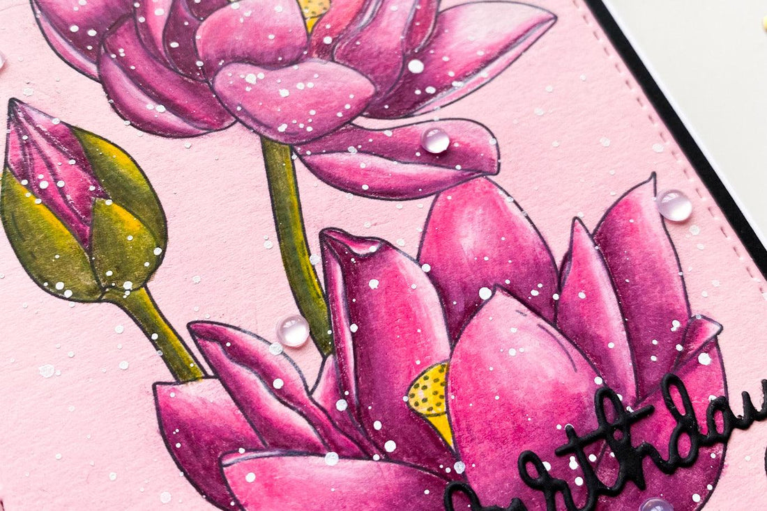 Alex Syberia Designs Lotus Digital Stamp