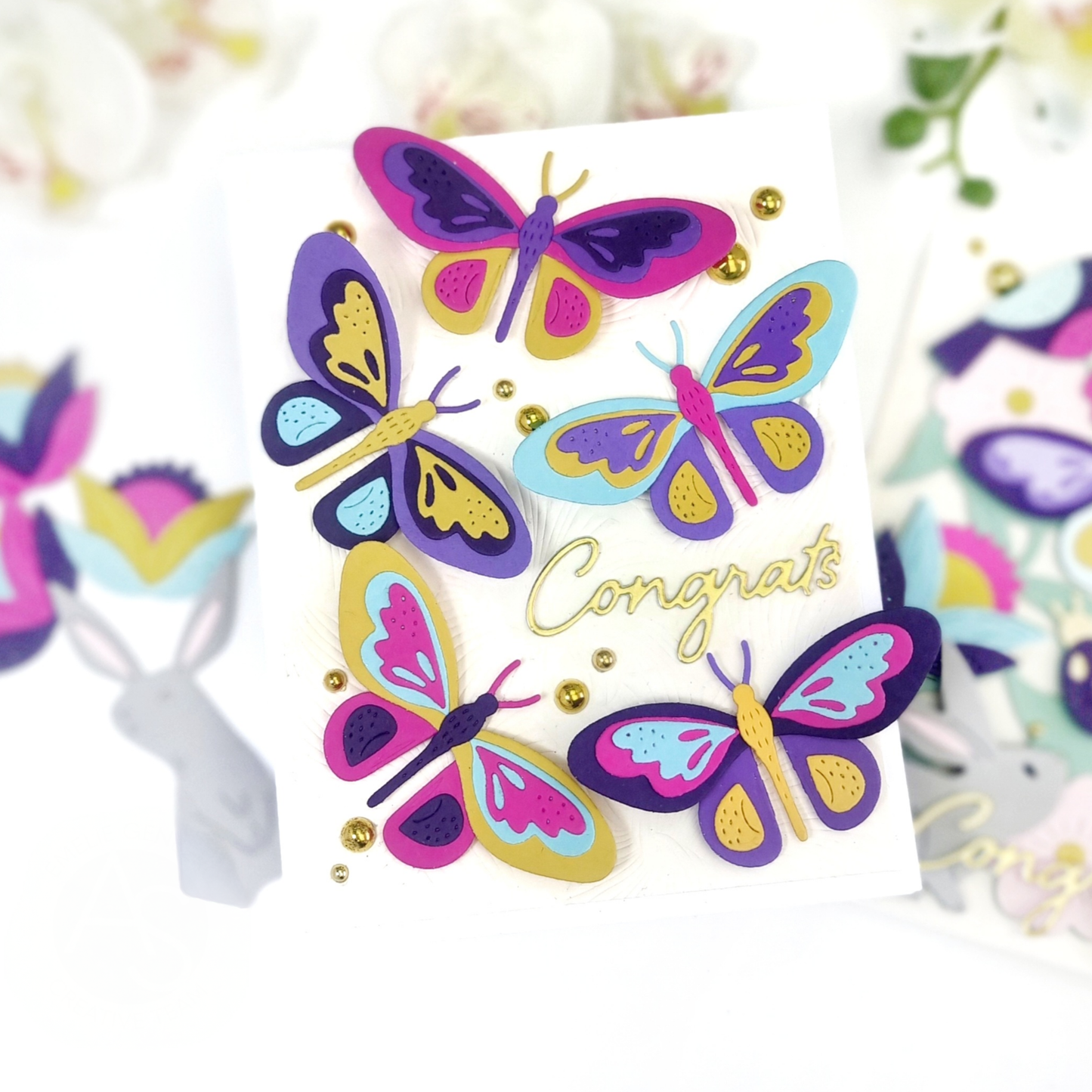 Cheerful Meadow Die & Stencil Bundle