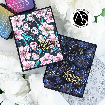Charming Floral Background Press Plate