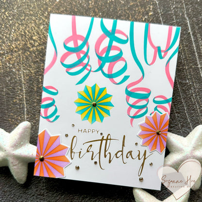 Birthday & Wish Hot Foil Plate Set