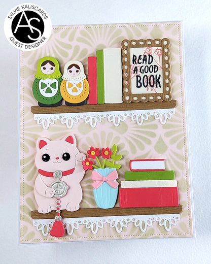 Tea & Books Stamp Set