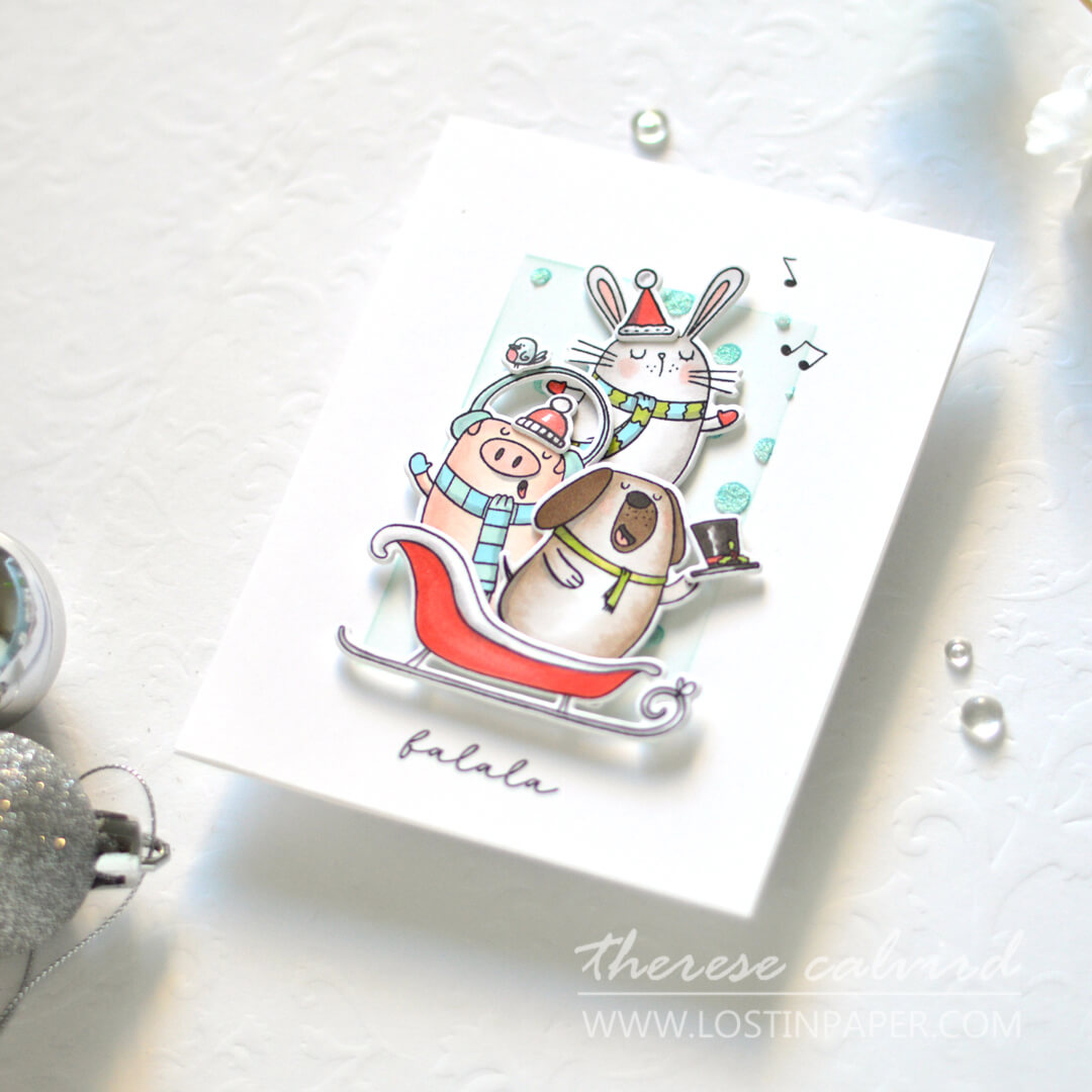 falala-friends-stamp-dies-alex-syberia-designs-gift-christmas-sentiments-coloring-hat-winter-cards-handmade-hot-foil-plates-tags-scrapbooking-cardmaking-rabbit