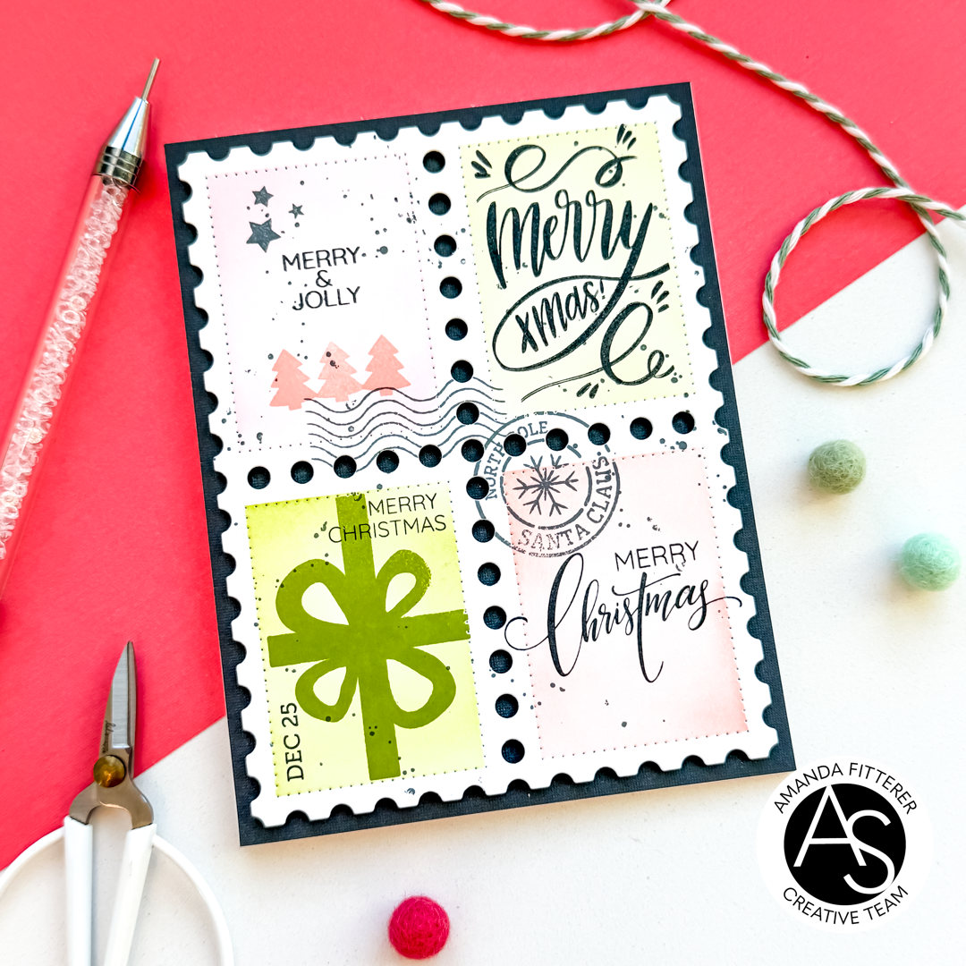Christmas Postage Stamps Stamp Set