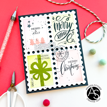 Christmas Postage Stamps Stamp Set