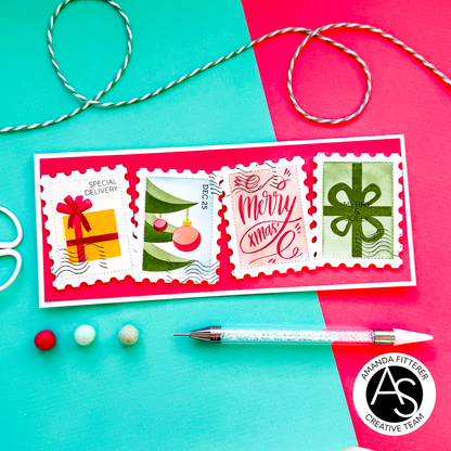 Christmas Postage Stamps Stamp Set