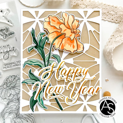 Happy New Year Hot Foil Plate