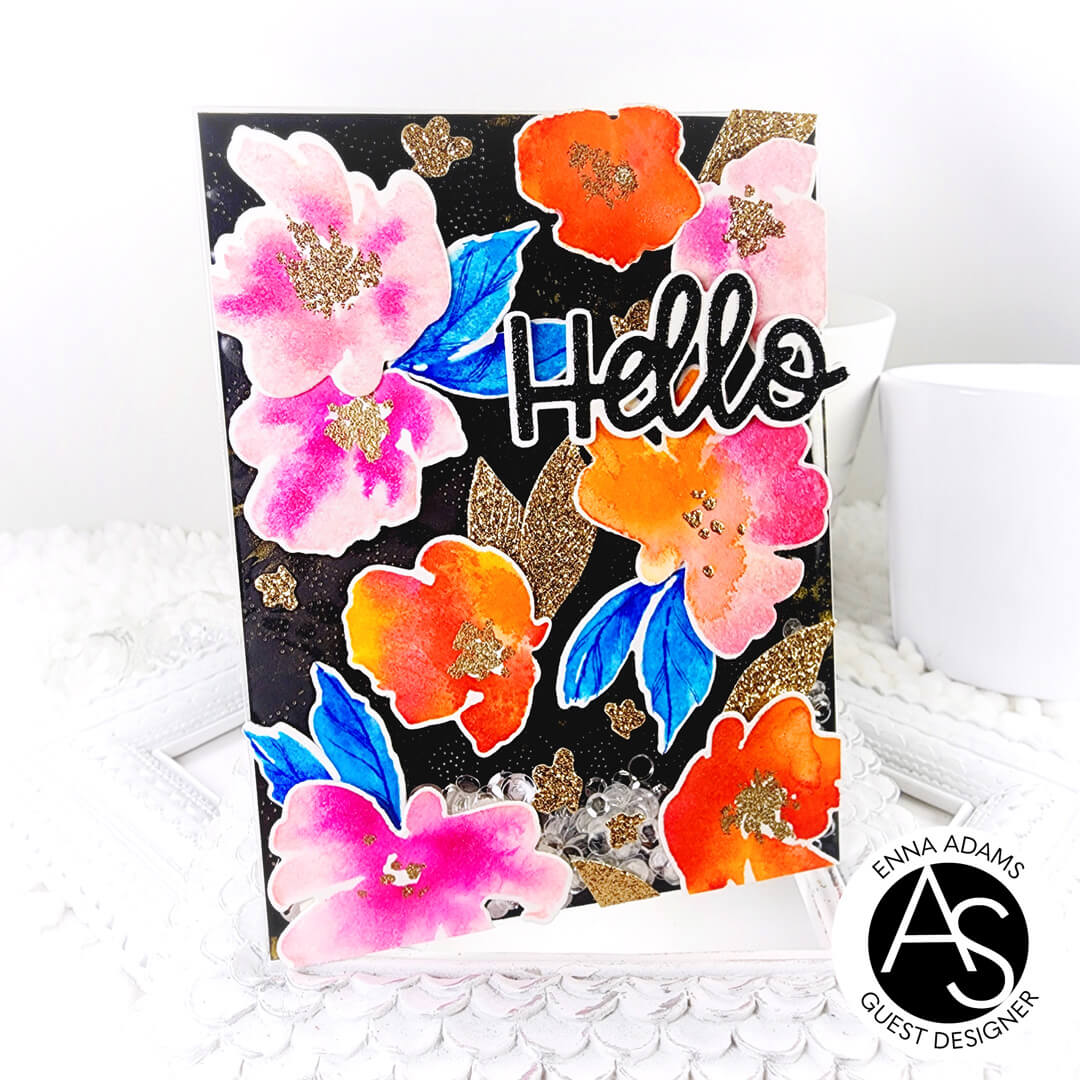 Watercolour Flowers Stamp Set