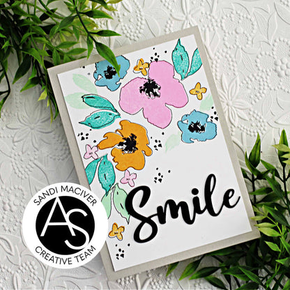 Watercolour Flowers Stamp Set