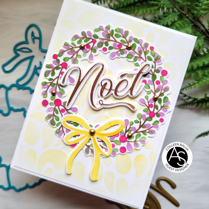 Holiday Wreath & Branch Stencil & Die Set