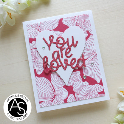 Abstract Floral Background Press Plate – Alex Syberia Designs, BetterPress System compatible, die-cutting, cardmaking supplies