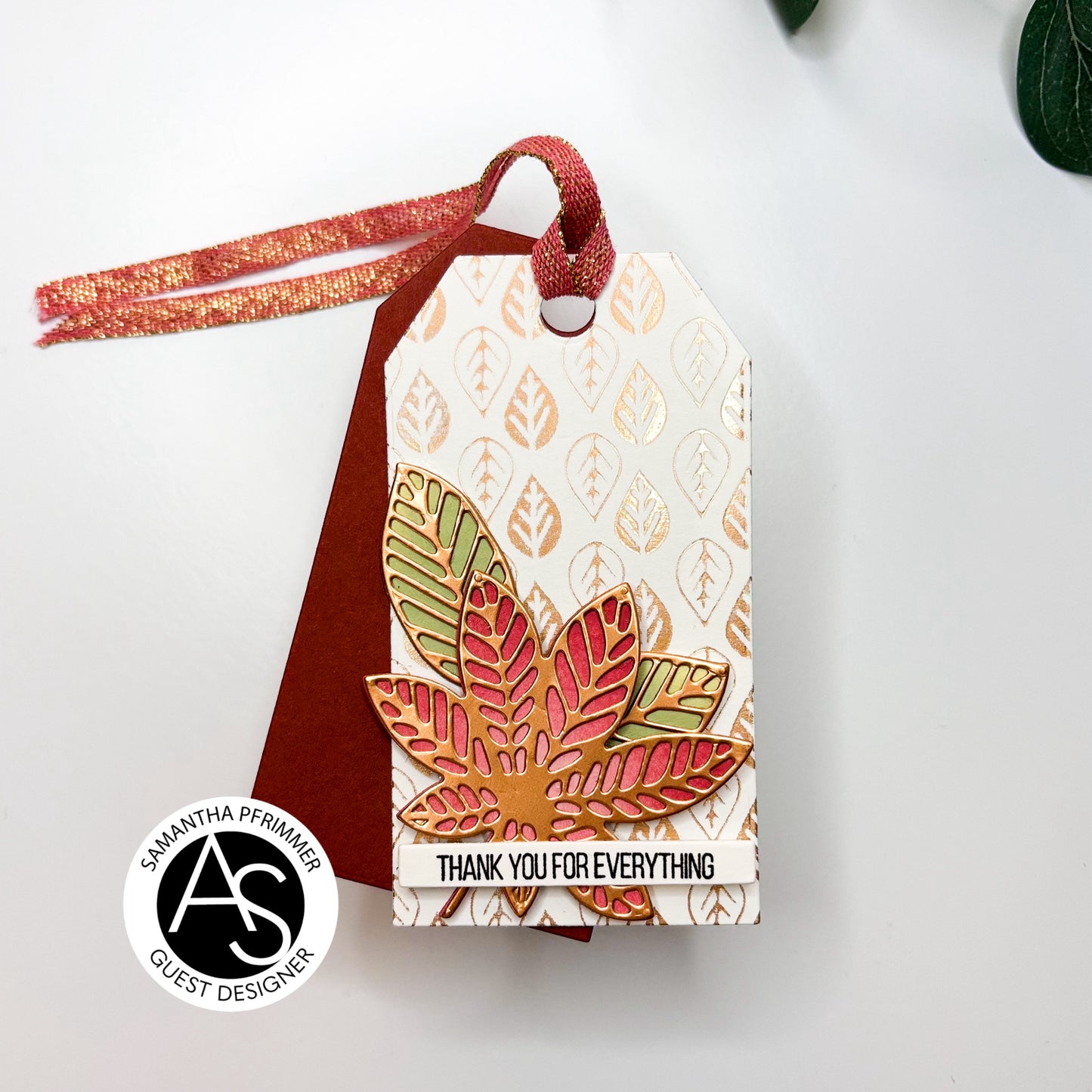 Tiny Autumn Leaves Hot Foil Plate