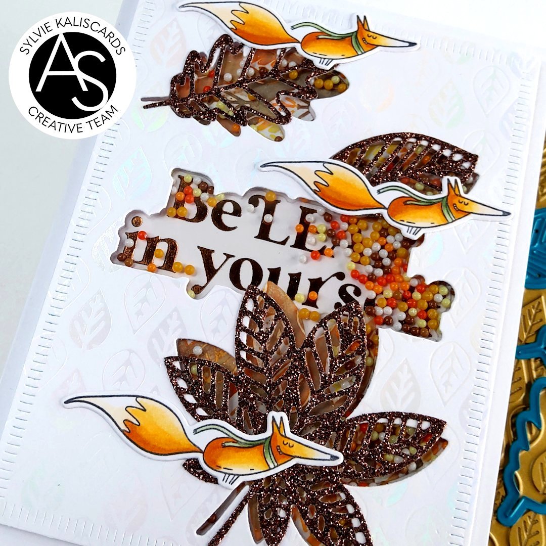 Tiny Autumn Leaves Hot Foil Plate